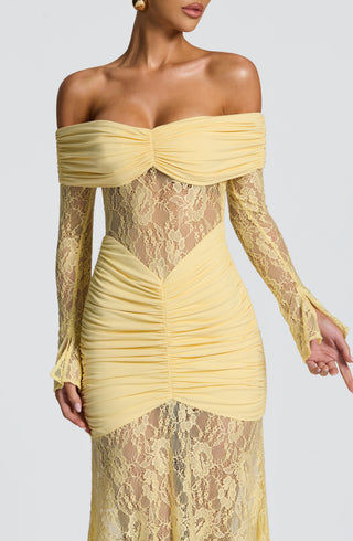 Sauline Maxi Dress - Lemon - glavon