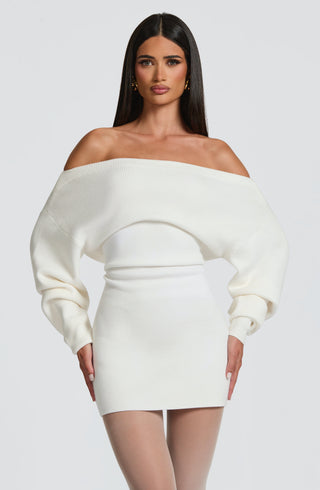 Sawyer Mini Dress - Ivory - glavon