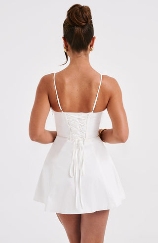 Sela Mini Dress - Ivory - glavon