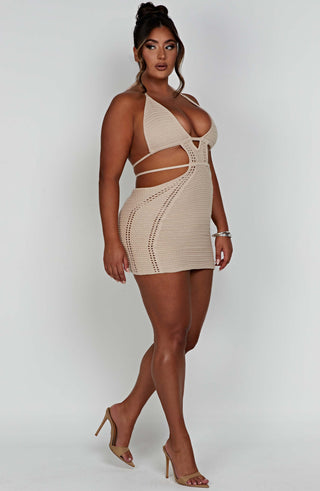 Selena Mini Dress - Cream - glavon