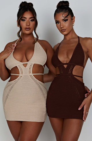 Selena Mini Dress - Cream - glavon