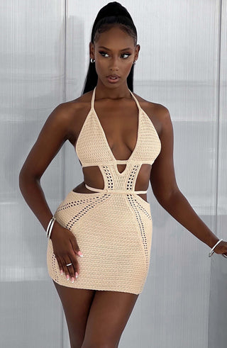 Selena Mini Dress - Cream - glavon