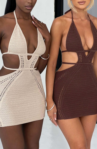 Selena Mini Dress - Cream - glavon