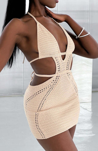 Selena Mini Dress - Cream - glavon