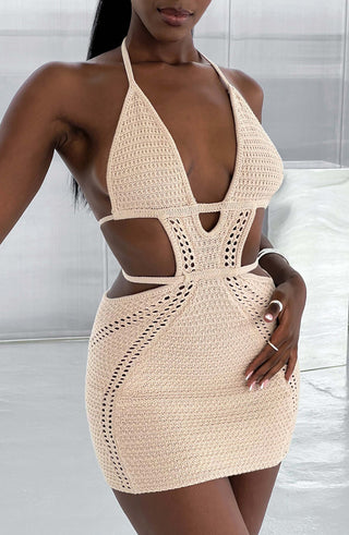 Selena Mini Dress - Cream - glavon