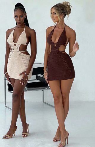 Selena Mini Dress - Cream - glavon