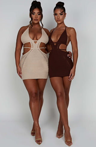 Selena Mini Dress - Cream - glavon
