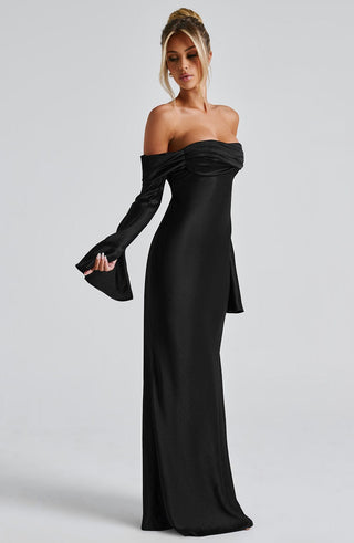 Selene Maxi Dress - Black - glavon