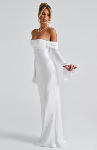 Selene Maxi Dress - Ivory - glavon