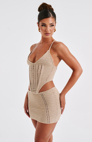 Selma Top - Beige - glavon