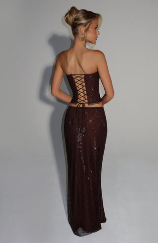 Serena Top - Plum Brown - glavon