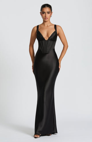 Shae Maxi Dress - Black - glavon