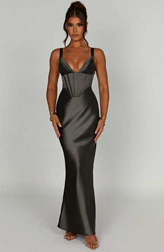 Shae Maxi Dress - Charcoal - glavon