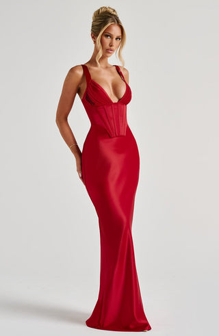 Shae Maxi Dress - Red - glavon