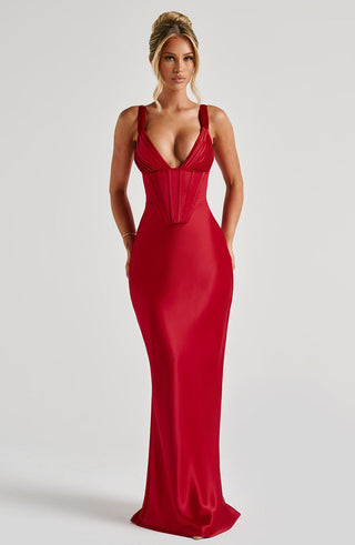Shae Maxi Dress - Red - glavon