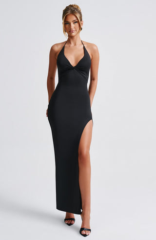 Siaira Maxi Dress - Black - glavon