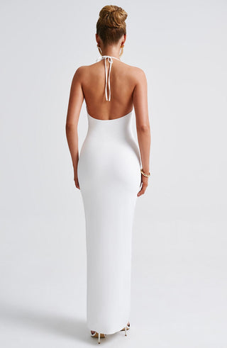 Siaira Maxi Dress - White - glavon