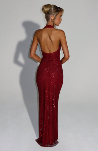 Starla Maxi Dress - Wine - glavon