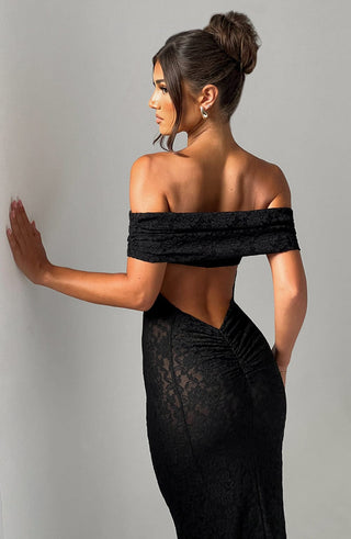 Stephanie Maxi Dress - Black - glavon