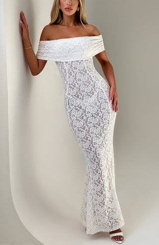 Stephanie Maxi Dress - Ivory - glavon