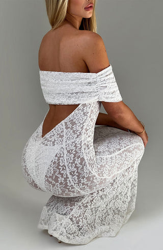 Stephanie Maxi Dress - Ivory - glavon