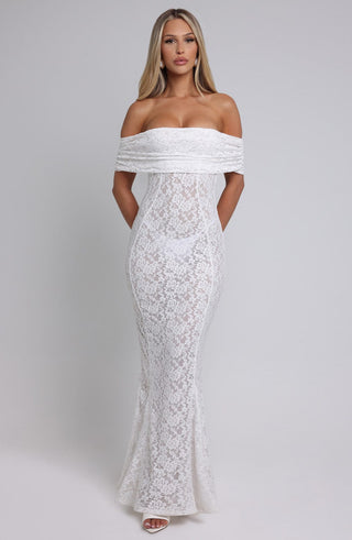 Stephanie Maxi Dress - Ivory - glavon