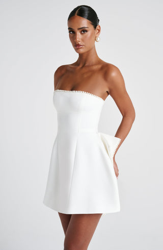 Suni Mini Dress - Ivory - glavon