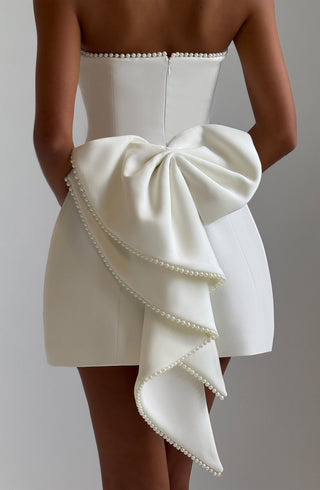 Suni Mini Dress - Ivory - glavon