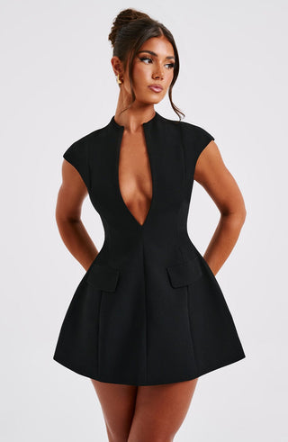 Suri Mini Dress - Black - glavon