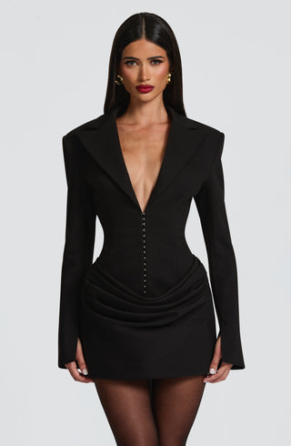 Susie Mini Dress - Black - glavon