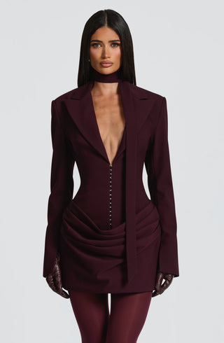 Susie Mini Dress - Plum - glavon