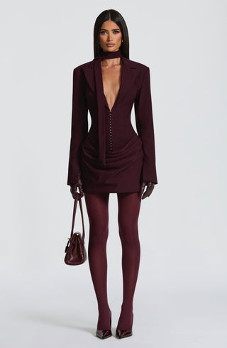 Susie Mini Dress - Plum - glavon