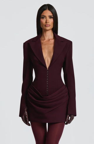 Susie Mini Dress - Plum - glavon