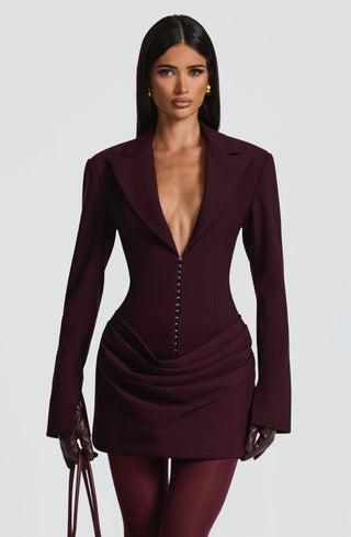 Susie Mini Dress - Plum - glavon