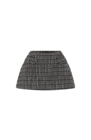 Tabitha Mini Skirt - Black/White - glavon