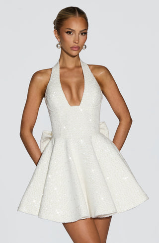 Talara Mini Dress - Ivory - glavon