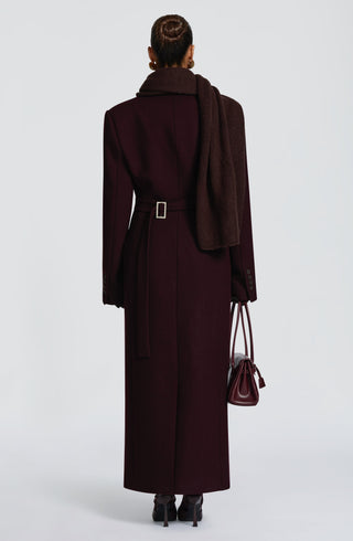 Talin Scarf - Plum Brown - glavon