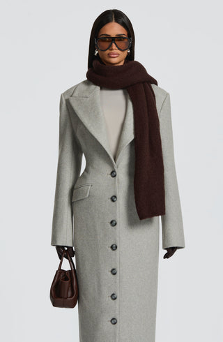 Talin Scarf - Plum Brown - glavon