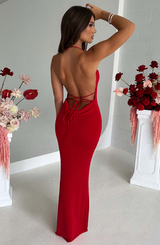Talisa Maxi Dress - Red - glavon