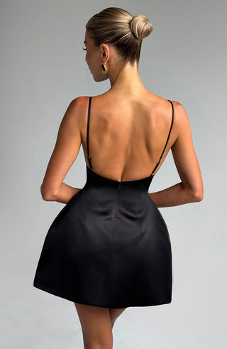 Tate Mini Dress - Black - glavon