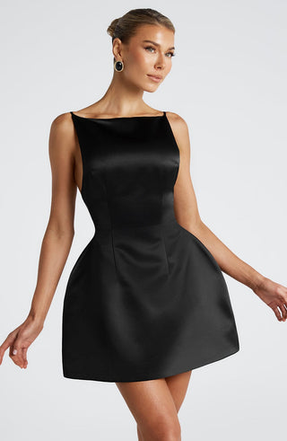 Tate Mini Dress - Black - glavon