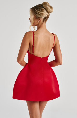 Tate Mini Dress - Red - glavon