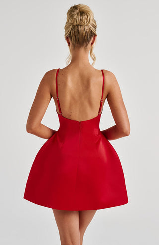 Tate Mini Dress - Red - glavon