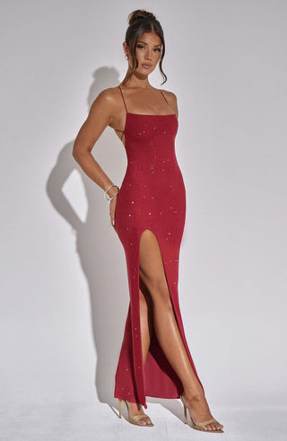 Tatum Maxi Dress - Red - glavon