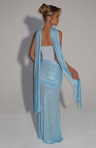 Tavia Scarf - Aqua - glavon