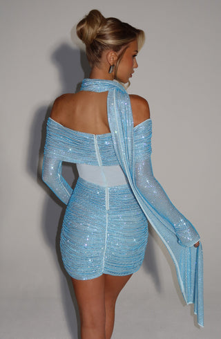 Tavia Scarf - Aqua - glavon
