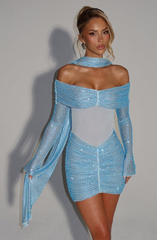 Tavia Scarf - Aqua - glavon