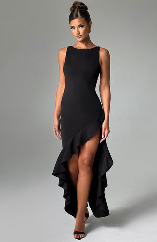 Theadora Maxi Dress - Black - glavon