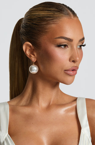 Therese Earrings - Pearl - glavon
