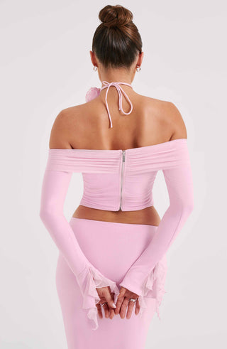 Tilli Floral Neck Tie - Pink - glavon